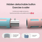 Professional Sports Fitness Hula Hoop Stainless Steel Elastic Thickened Foam Hula Hoop - Detachable Size Adjustable