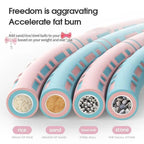 Professional Sports Fitness Hula Hoop Stainless Steel Elastic Thickened Foam Hula Hoop - Detachable Size Adjustable
