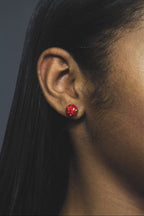 Round Sparkle Stud Earrings Promise Style Cubic Zirconia BandsCo Straps