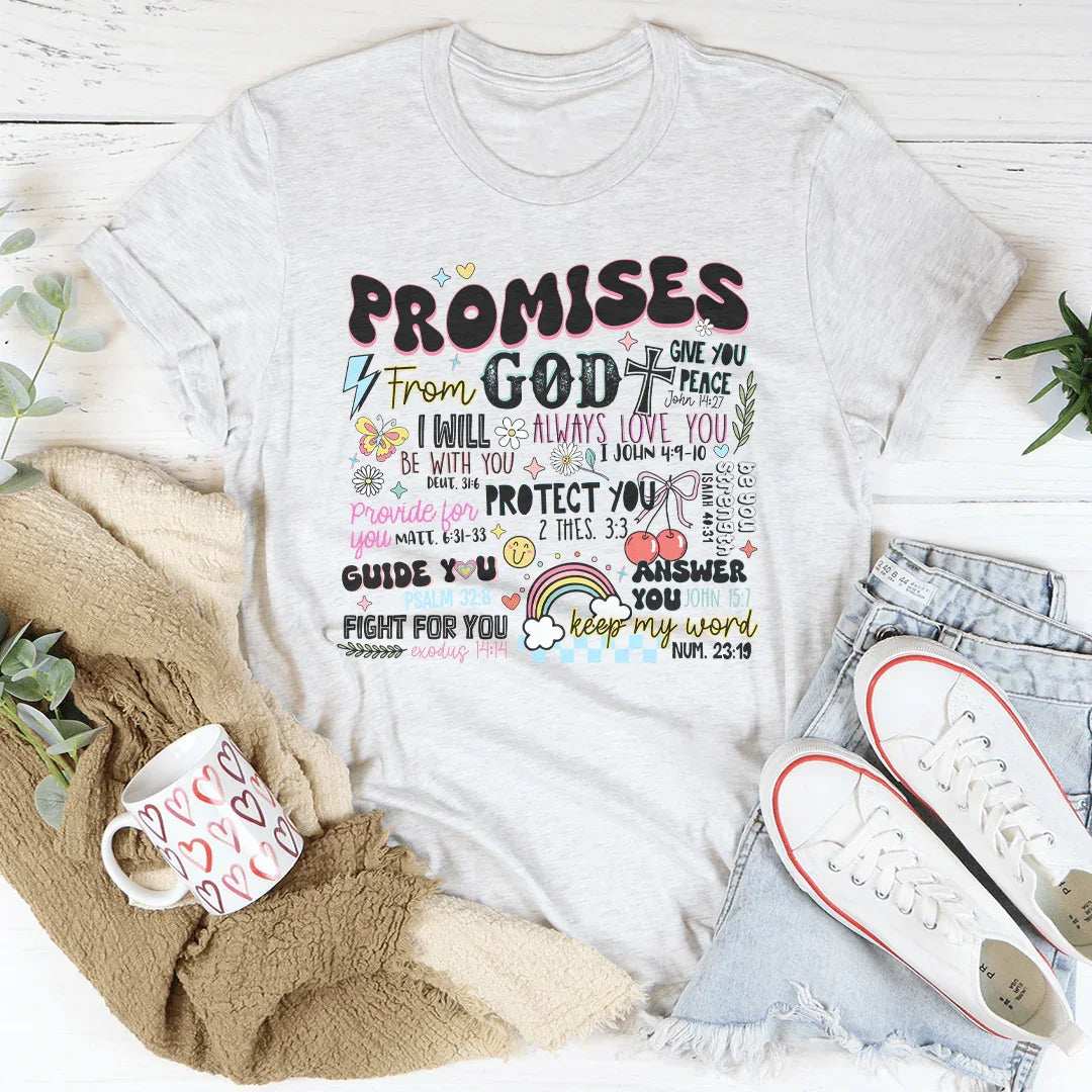Promises From God Tee Peachy Sunday