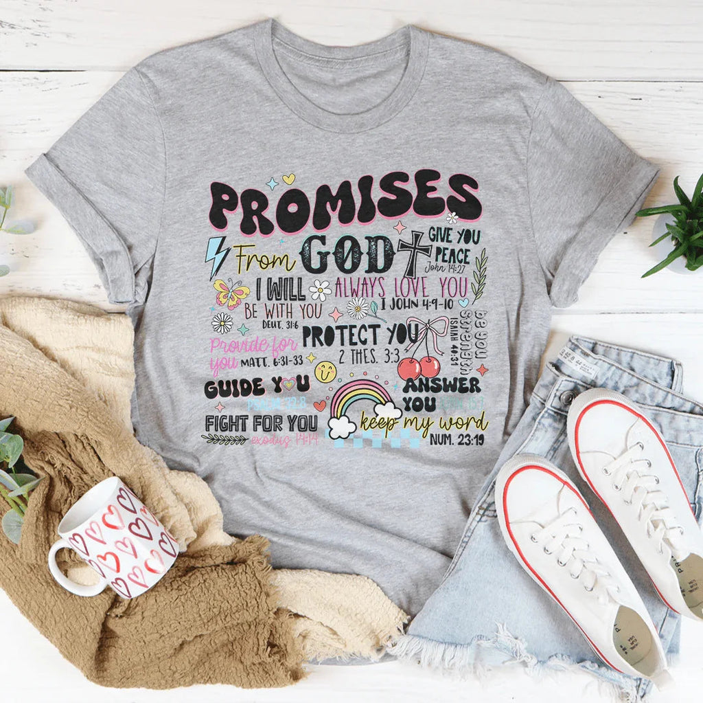 Promises From God Tee Peachy Sunday