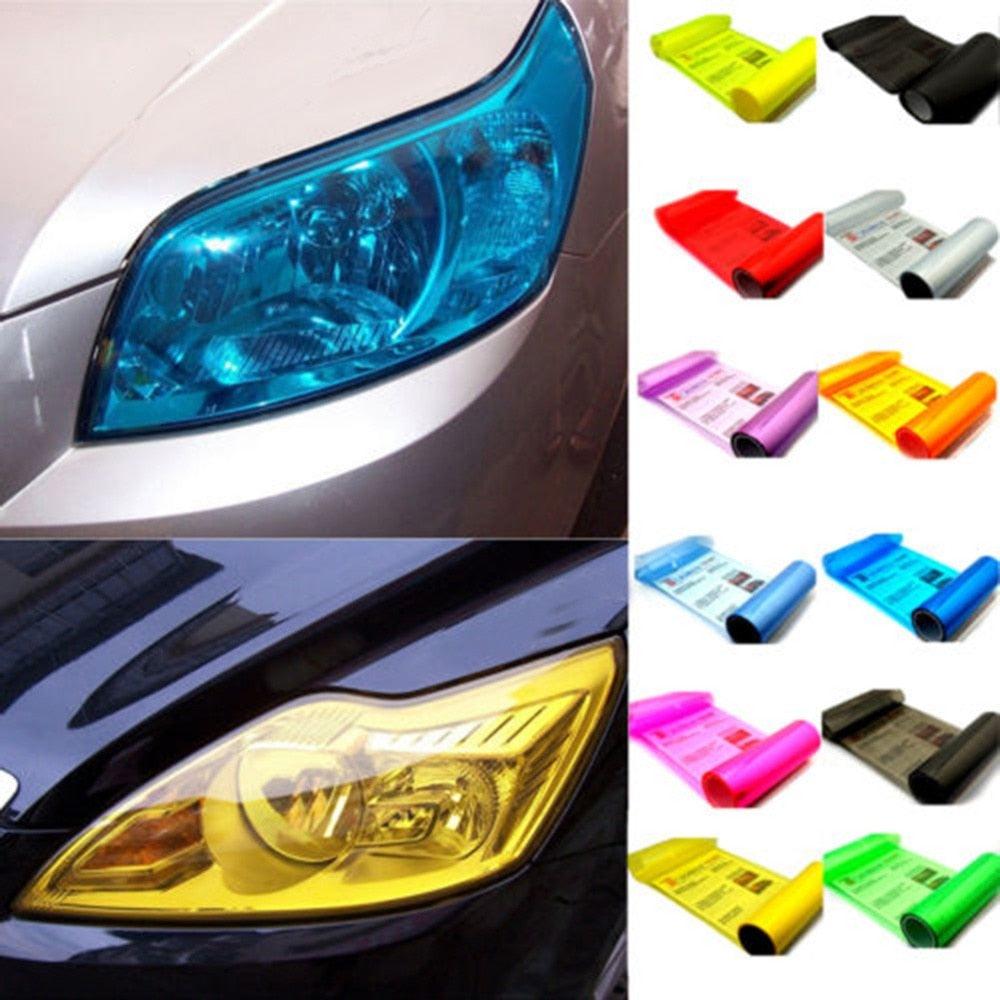 Promotion! 30x60cm Car Tint Fashion Headlight Taillight Fog Light Vinyl Smoke Film Sheet Sticker Cover Car Styling Self Adhesive Auto Car Tint Chrome Chameleon Headlight Taillight Fog Light Vinyl Smoke Film Sheet Sticker Cover For All Cars Stevvex