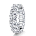 Sterling Silver Ring with High Carbon Diamond Simulant Pi-Mart
