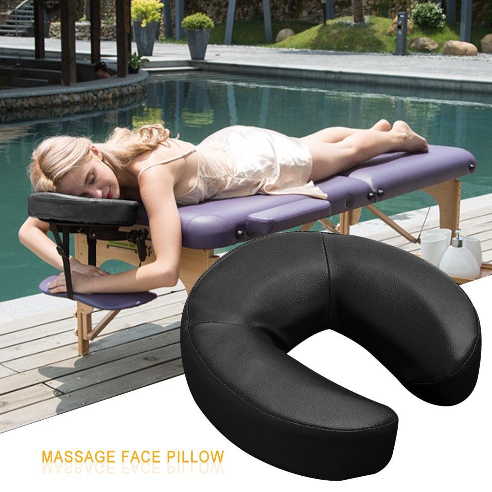 PU Foam Spa U-Shape Pillow Face Rest Body Massage face Pillow Soft Face Cushion Basic Massage Face Cradle Cushion Massage Face Cradle Cushion Memory Foam Massage Table & Massage Chair Headrest Pillow Pad For Beauty Care Salon Stevvex