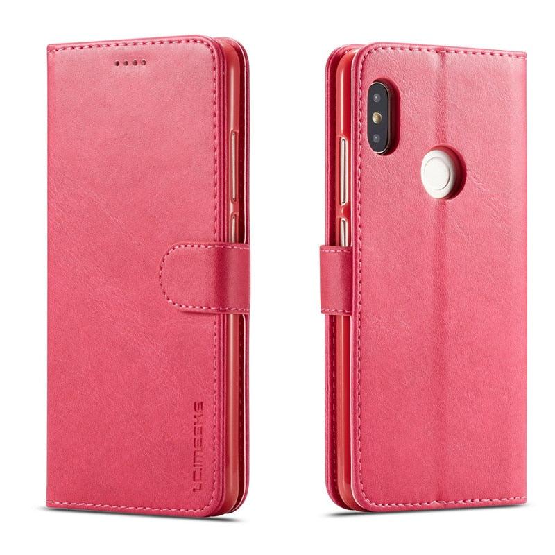 PU Leather Cover with RFID Blocking Card Holder Magnetic Clasp Folio Case For Xiaomi Redmi Note 5 Case Leather Wallet Luxury Cover Redmi Note 5 Pro 10 Pro 10s 9S 9 8 7 4 9T 10 5G 11 Case Flip Cover Stevvex