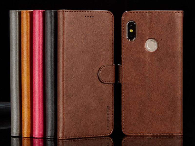 PU Leather Cover with RFID Blocking Card Holder Magnetic Clasp Folio Case For Xiaomi Redmi Note 5 Case Leather Wallet Luxury Cover Redmi Note 5 Pro 10 Pro 10s 9S 9 8 7 4 9T 10 5G 11 Case Flip Cover Stevvex