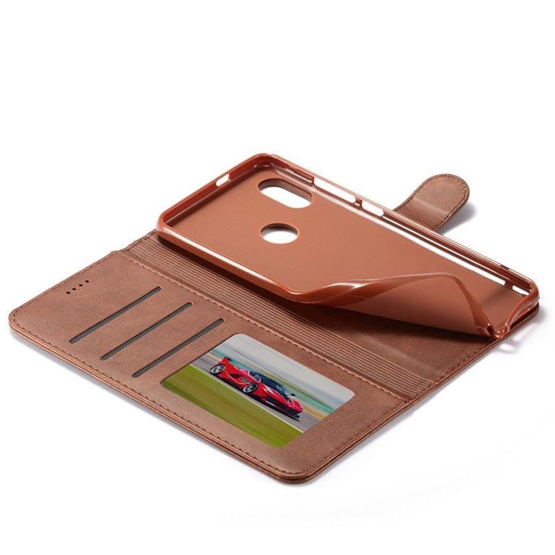 PU Leather Cover with RFID Blocking Card Holder Magnetic Clasp Folio Case For Xiaomi Redmi Note 5 Case Leather Wallet Luxury Cover Redmi Note 5 Pro 10 Pro 10s 9S 9 8 7 4 9T 10 5G 11 Case Flip Cover Stevvex