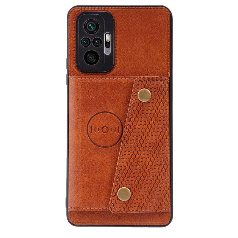 PU Leather Flip Case For Xiaomi Redmi Note 11 11S 10 9 8 9s 9T Mi 12 10T 11T POCO X3 GT X4 Pro F3 Wallet Card Slot Holder Cover Genuine Leather Magnetic Card Holder Folio Cover Stevvex