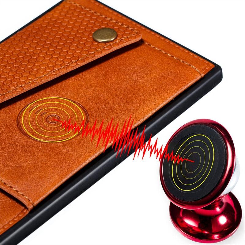 PU Leather Flip Case For Xiaomi Redmi Note 11 11S 10 9 8 9s 9T Mi 12 10T 11T POCO X3 GT X4 Pro F3 Wallet Card Slot Holder Cover Genuine Leather Magnetic Card Holder Folio Cover Stevvex