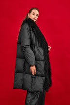 Genuine Lama Fur Premium Down Coat - SJB-DIAMOND ELITES