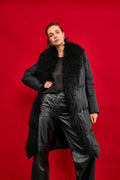 Genuine Lama Fur Premium Down Coat - SJB-DIAMOND ELITES