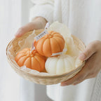 Pumpkin Candle Creative Handmade Aromatherapy Candle Pumpkin Candle Fall Candle Gift Set For Women Aromatherapy Candle Gift For Halloween Decorations Candle Photo Home Restaurant Hotel Decoration Stevvex