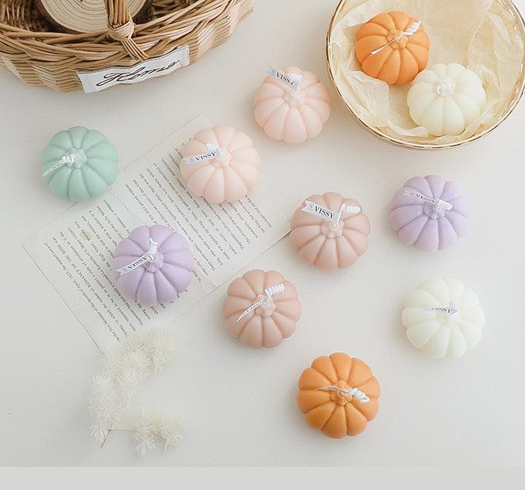 Pumpkin Candle Creative Handmade Aromatherapy Candle Pumpkin Candle Fall Candle Gift Set For Women Aromatherapy Candle Gift For Halloween Decorations Candle Photo Home Restaurant Hotel Decoration Stevvex