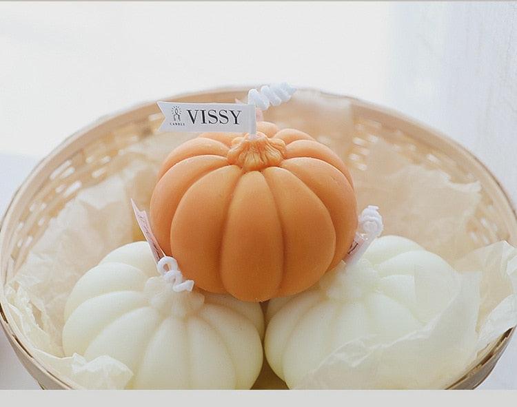 Pumpkin Candle Creative Handmade Aromatherapy Candle Pumpkin Candle Fall Candle Gift Set For Women Aromatherapy Candle Gift For Halloween Decorations Candle Photo Home Restaurant Hotel Decoration Stevvex