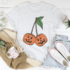 Pumpkin Cherries Tee Peachy Sunday