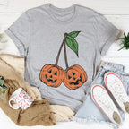 Pumpkin Cherries Tee Peachy Sunday