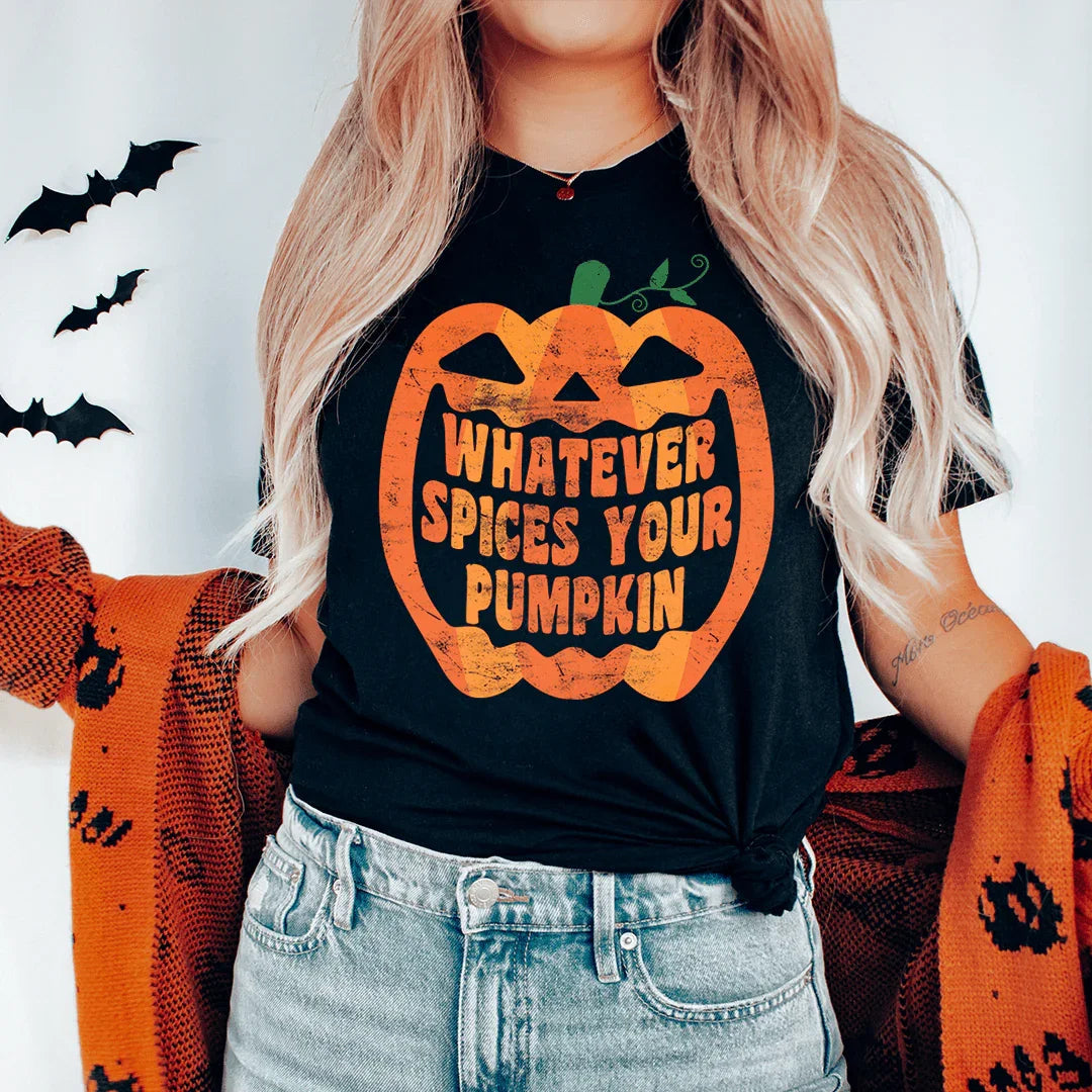 Pumpkin Face Tee Peachy Sunday