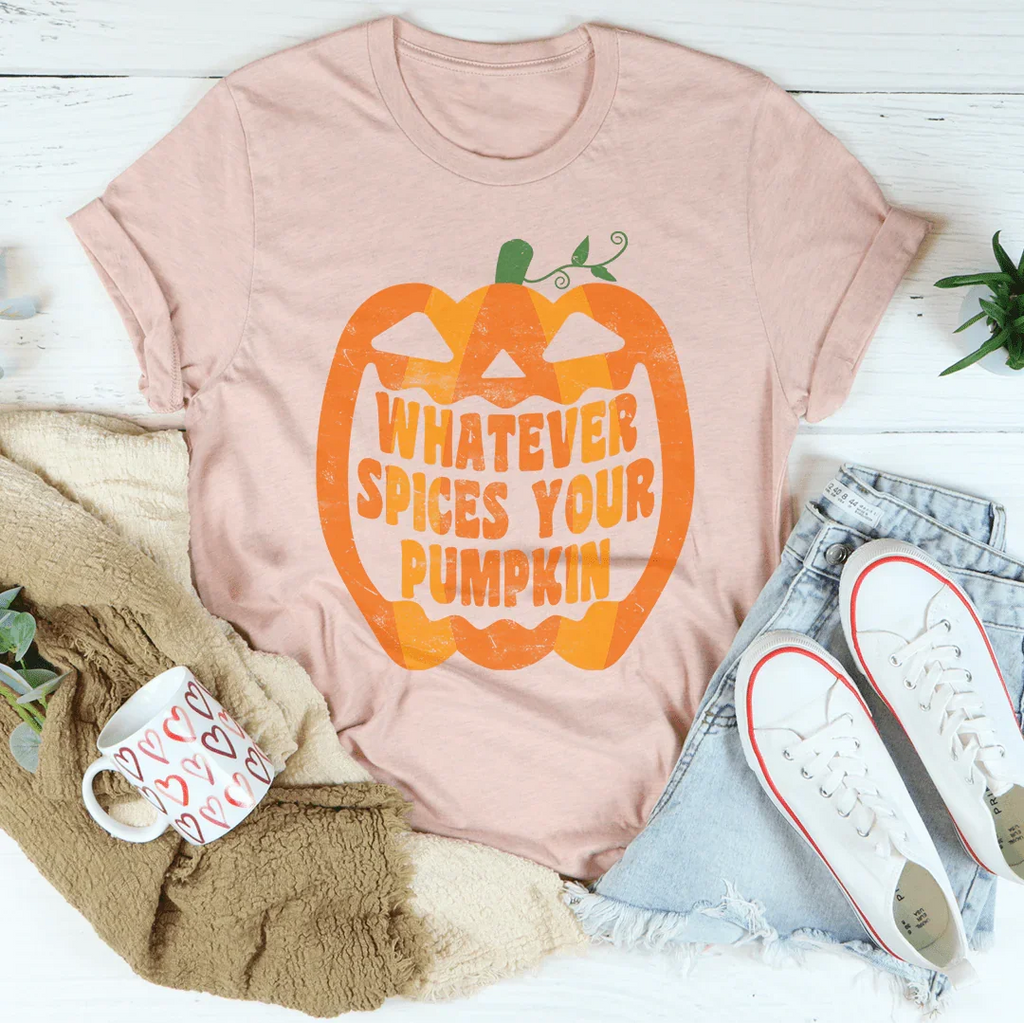 Pumpkin Face Tee Peachy Sunday