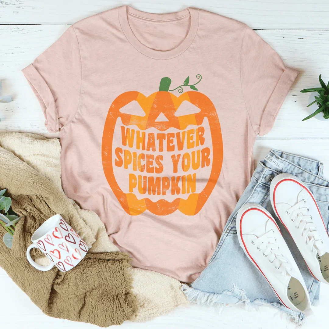 Pumpkin Face Tee Peachy Sunday