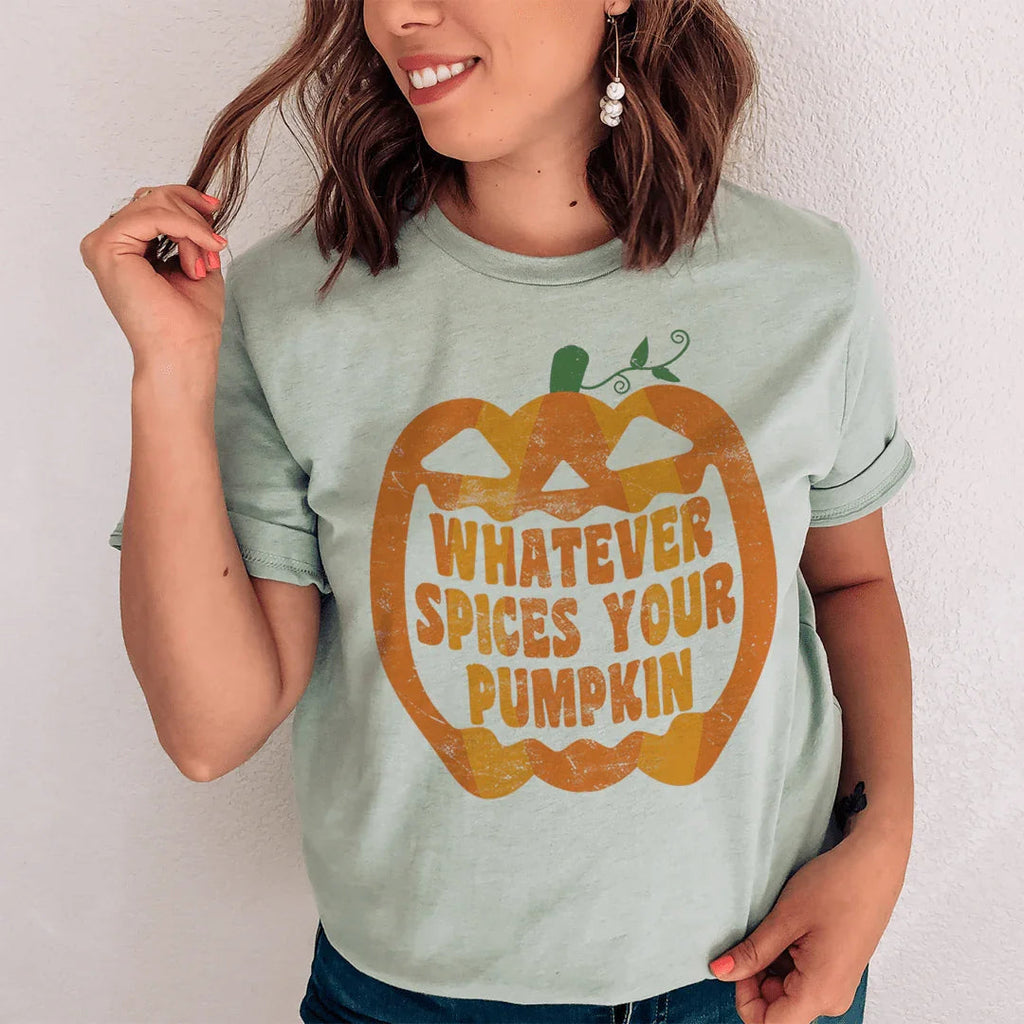 Pumpkin Face Tee Peachy Sunday