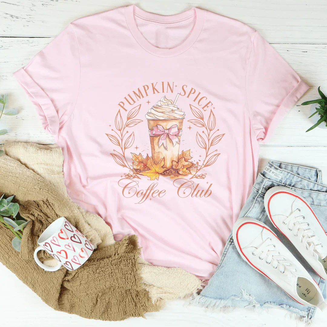 Pumpkin Spice Coffee Club Tee Peachy Sunday