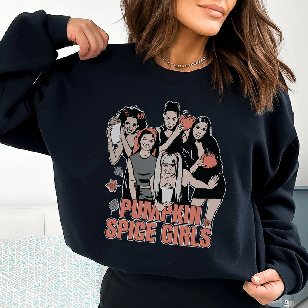 Pumpkin Spice Girls Sweatshirt Peachy Sunday
