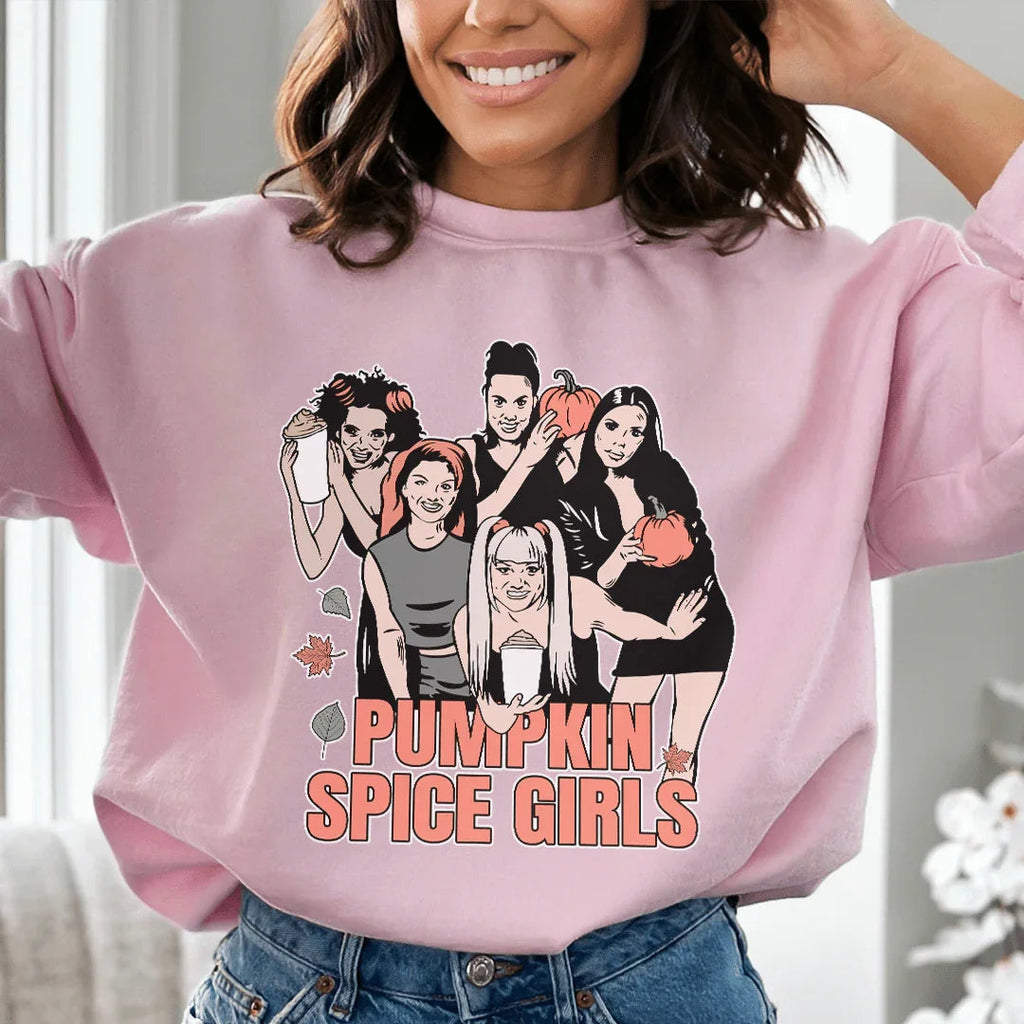 Pumpkin Spice Girls Sweatshirt Peachy Sunday