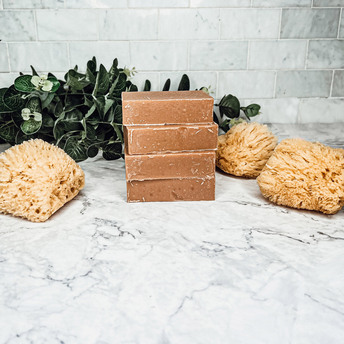 Pumpkin Spice Soap Bar Handmade Organic Shea Butter Cold Process 4.5oz BandsCo Straps