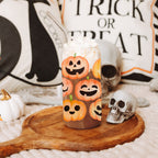 Pumpkin 20oz Glass Tumbler with Bamboo Lid, 2 Stainless Straws & Straw Cleaner BandsCo Straps