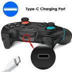 Pure Black Wireless Bluetooth Joystick Gamepad Controller Compatible With PC Laptop Monitor Smart TV Stevvex