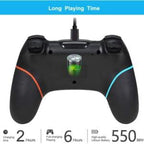 Pure Black Wireless Bluetooth Joystick Gamepad Controller Compatible With PC Laptop Monitor Smart TV Stevvex