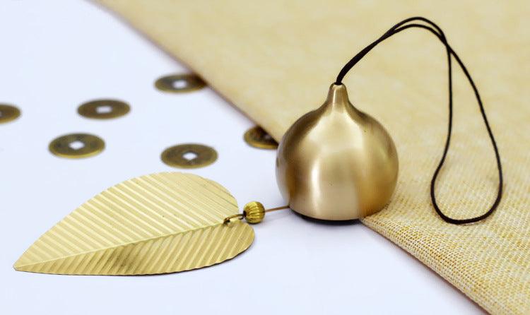 Pure Copper Wind Chimes Ornaments Exquisite Hanging Harmony Bells Garden Rustic Relaxing Tranquil Wind Chimes Japanese Home Balcony Bedroom Wind Chimes Car Pendant Birthday Gift Supplies Stevvex