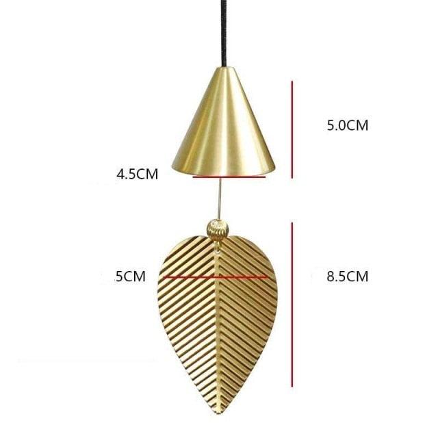 Pure Copper Wind Chimes Ornaments Exquisite Hanging Harmony Bells Garden Rustic Relaxing Tranquil Wind Chimes Japanese Home Balcony Bedroom Wind Chimes Car Pendant Birthday Gift Supplies Stevvex
