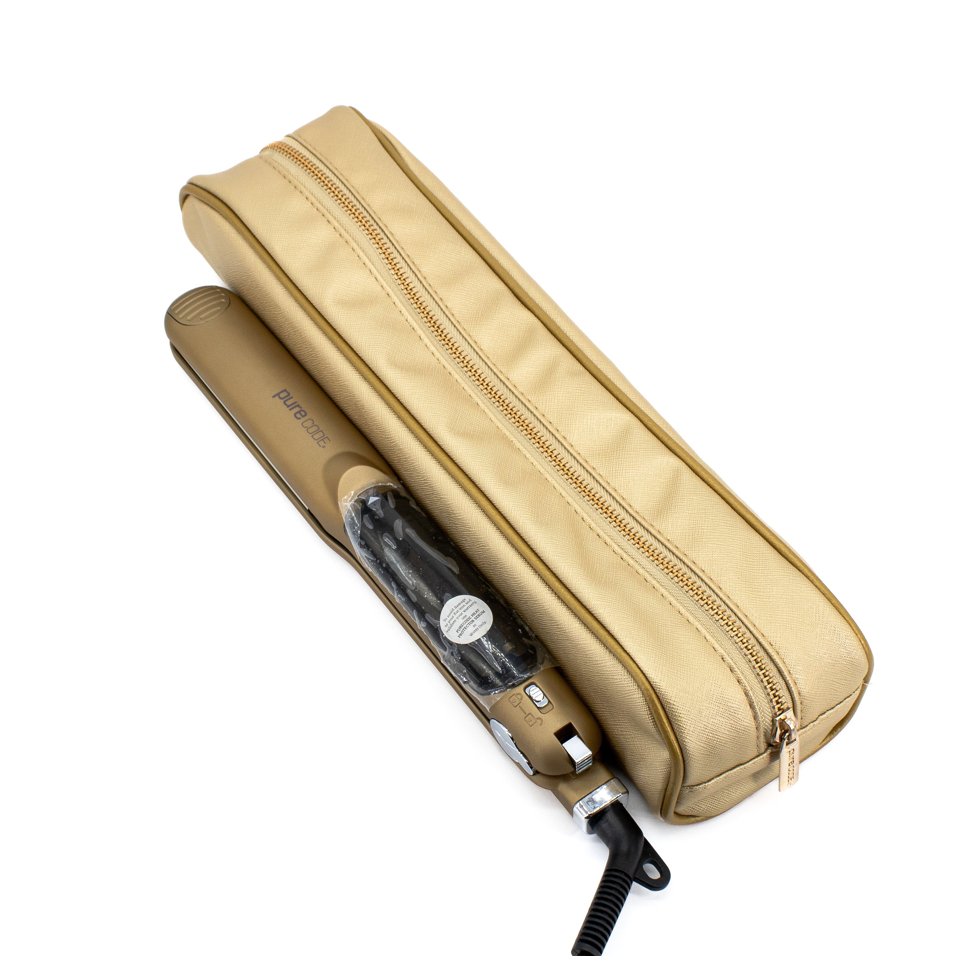 purecode Titanium Hair Straightener with Argan Serum - Imperfect Box This is Beauty US