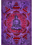 Purple Buddha Mandala Lotus Tapestry Wall Hanging Decor