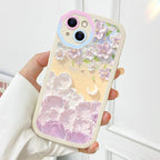 Purple Flower Phone Case For iPhone 11 Case iPhone 13 14 Pro Max iPhone 12 Phone Case iPhone11 iPhone14 Soft Back Cover Cute Pattern Soft iPhone Fashion Comfortable Grip Design & Aesthetic Floral Pattern iphone Case Stevvex