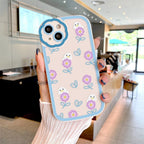 Purple Flower Phone Case For iPhone 11 Case iPhone 13 14 Pro Max iPhone 12 Phone Case iPhone11 iPhone14 Soft Back Cover Cute Pattern Soft iPhone Fashion Comfortable Grip Design & Aesthetic Floral Pattern iphone Case Stevvex