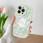 Purple Flower Phone Case For iPhone 11 Case iPhone 13 14 Pro Max iPhone 12 Phone Case iPhone11 iPhone14 Soft Back Cover Cute Pattern Soft iPhone Fashion Comfortable Grip Design & Aesthetic Floral Pattern iphone Case Stevvex