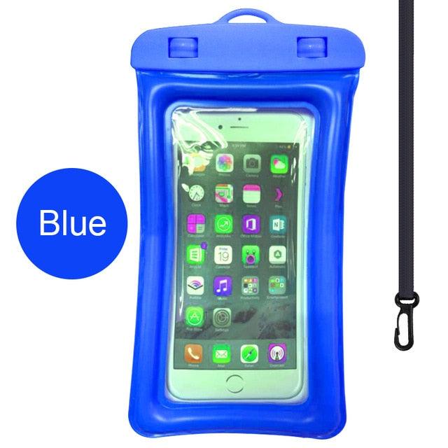 Purple Universal Waterproof Phone Case Water Proof Swim Pouch Bag Cases For iPhone Floating Phone Protector Smartphone Touchscreen Waterproof Pouch Stevvex