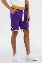 Mens Striped Basketball Active Jordan Shorts - SJB-DIAMOND ELITES