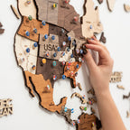 Flags Push Pins Enjoy The Wood