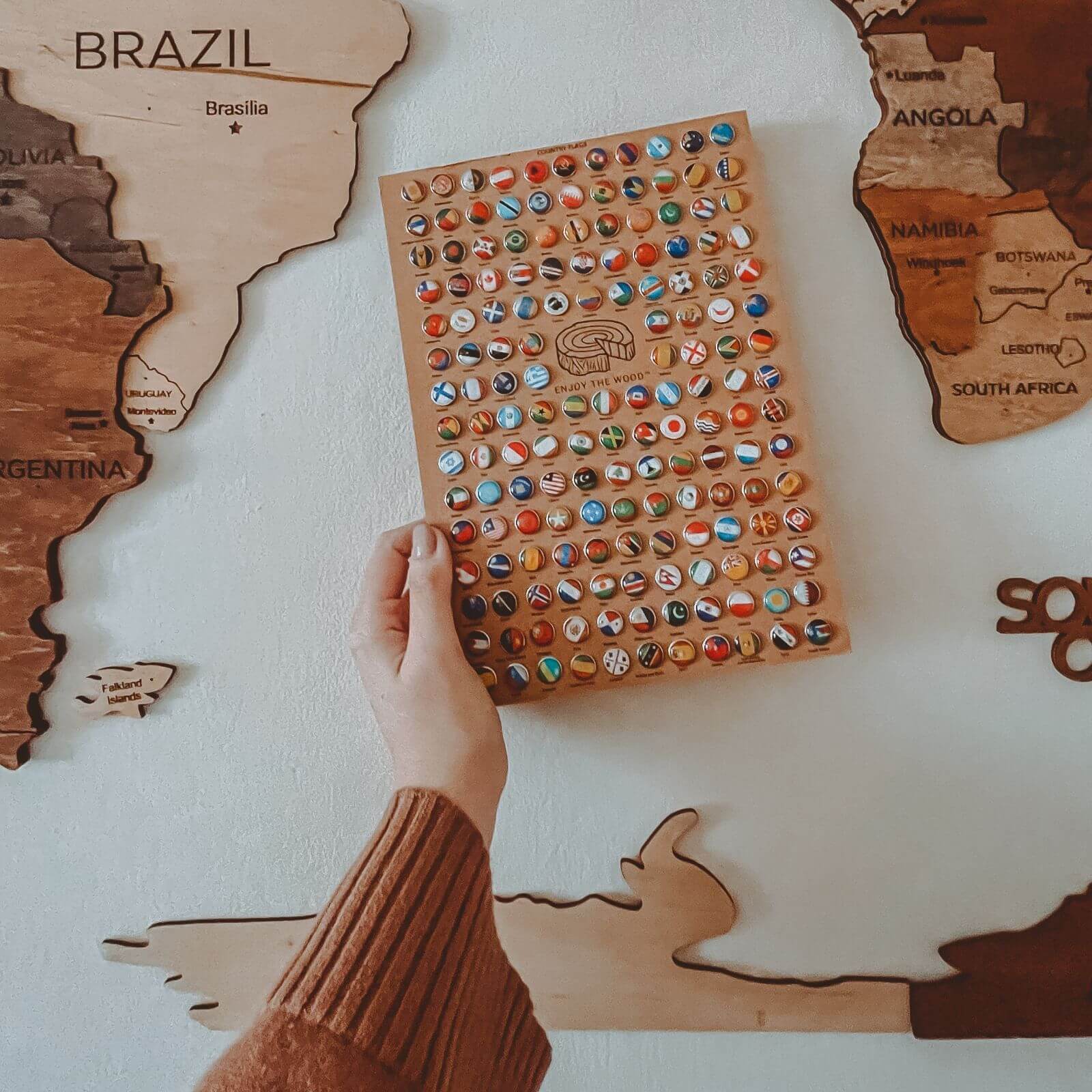 Bundle: Map and Flags Pins - SJB-DIAMOND ELITES