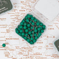 Canvas Push Pins - Green - SJB-DIAMOND ELITES