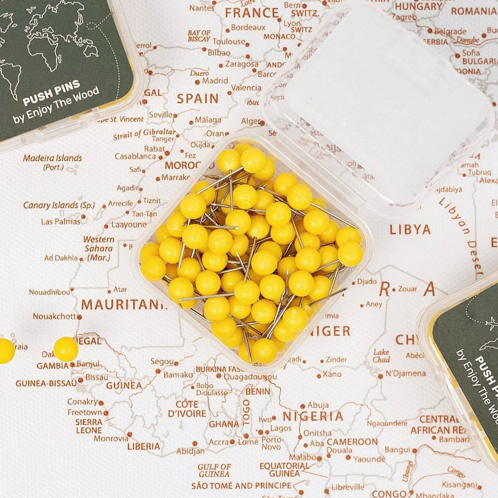 Canvas Push Pins - Yellow - SJB-DIAMOND ELITES