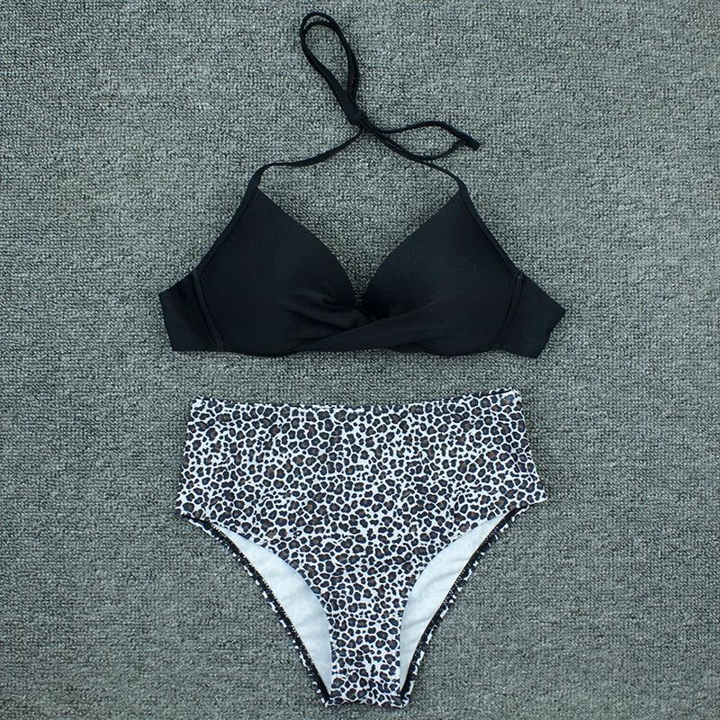 Push Up Bikini Floral Print Swimsuit Swimwear Women Bathing Suit Bikinis Set Brazilian Beach Female Wear Women's Bikini Swimsuits Floral Printed Bathing Suits for Women 2 Piece Bikini Stevvex