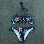 Push Up Bikini Floral Print Swimsuit Swimwear Women Bathing Suit Bikinis Set Brazilian Beach Female Wear Women's Bikini Swimsuits Floral Printed Bathing Suits for Women 2 Piece Bikini Stevvex