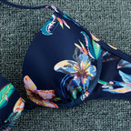 Push Up Bikini Floral Print Swimsuit Swimwear Women Bathing Suit Bikinis Set Brazilian Beach Female Wear Women's Bikini Swimsuits Floral Printed Bathing Suits for Women 2 Piece Bikini Stevvex