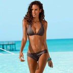 Push Up Bikini New Two Piece Swimsuit Women High Waist Black Pink Bikinis Set Women's Halter Padded Top Push Up Bikini Set Two Piece Swimsuits Bathing Suits Beachwear Swimwear Beachwear Bathing Suit Stevvex
