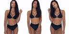 Push Up Bikini New Two Piece Swimsuit Women High Waist Black Pink Bikinis Set Women's Halter Padded Top Push Up Bikini Set Two Piece Swimsuits Bathing Suits Beachwear Swimwear Beachwear Bathing Suit Stevvex