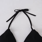 Push Up Bikini Set Swimsuits High Waist Swimwear Women Ribbed Bathing Suits Brazilian Bikinis Swimsuit for Women  Bottom Triangle Bikinis Top Bathing Suit Stevvex